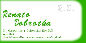 renato dobrotka business card