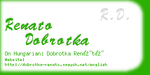 renato dobrotka business card